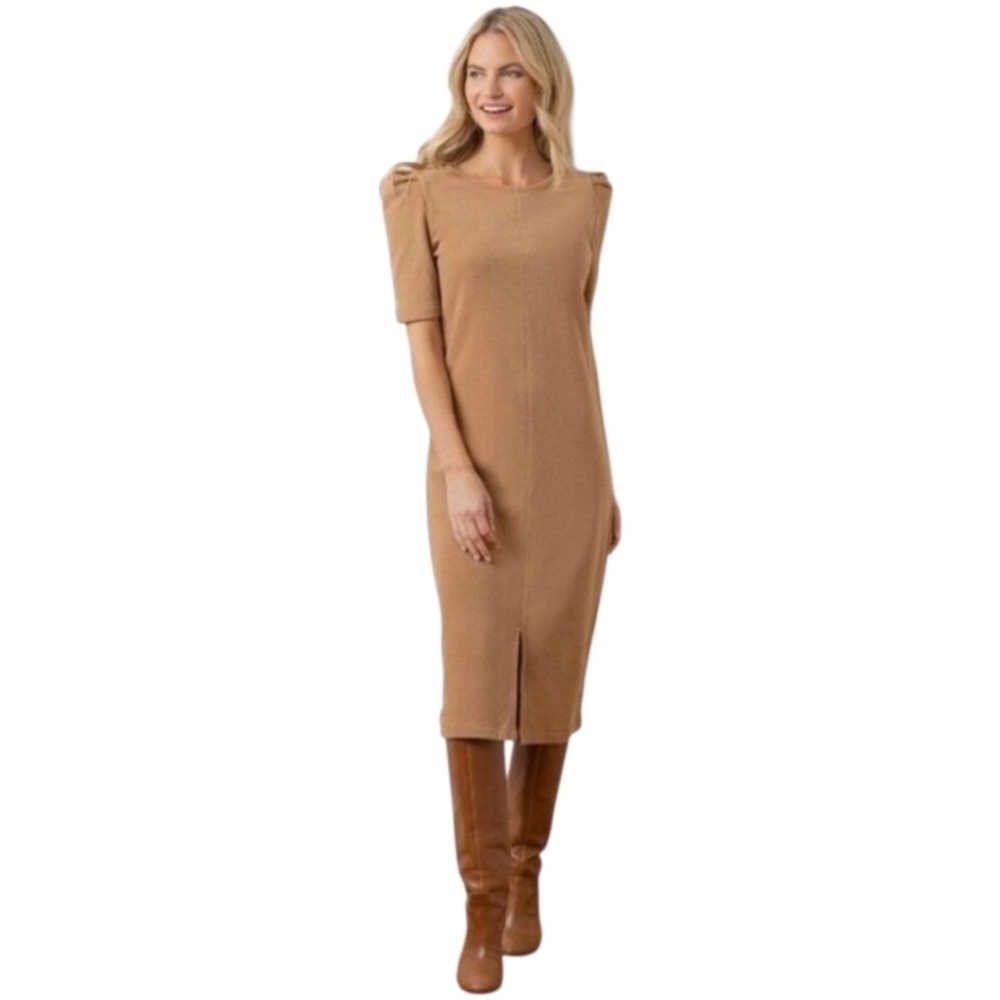Dudley Stephens Duncan Tan Terry Dress SMALL